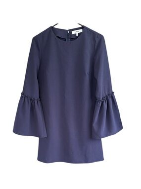 EUC LIKELY Bell Sleeve Shift dress Blue Size 6
